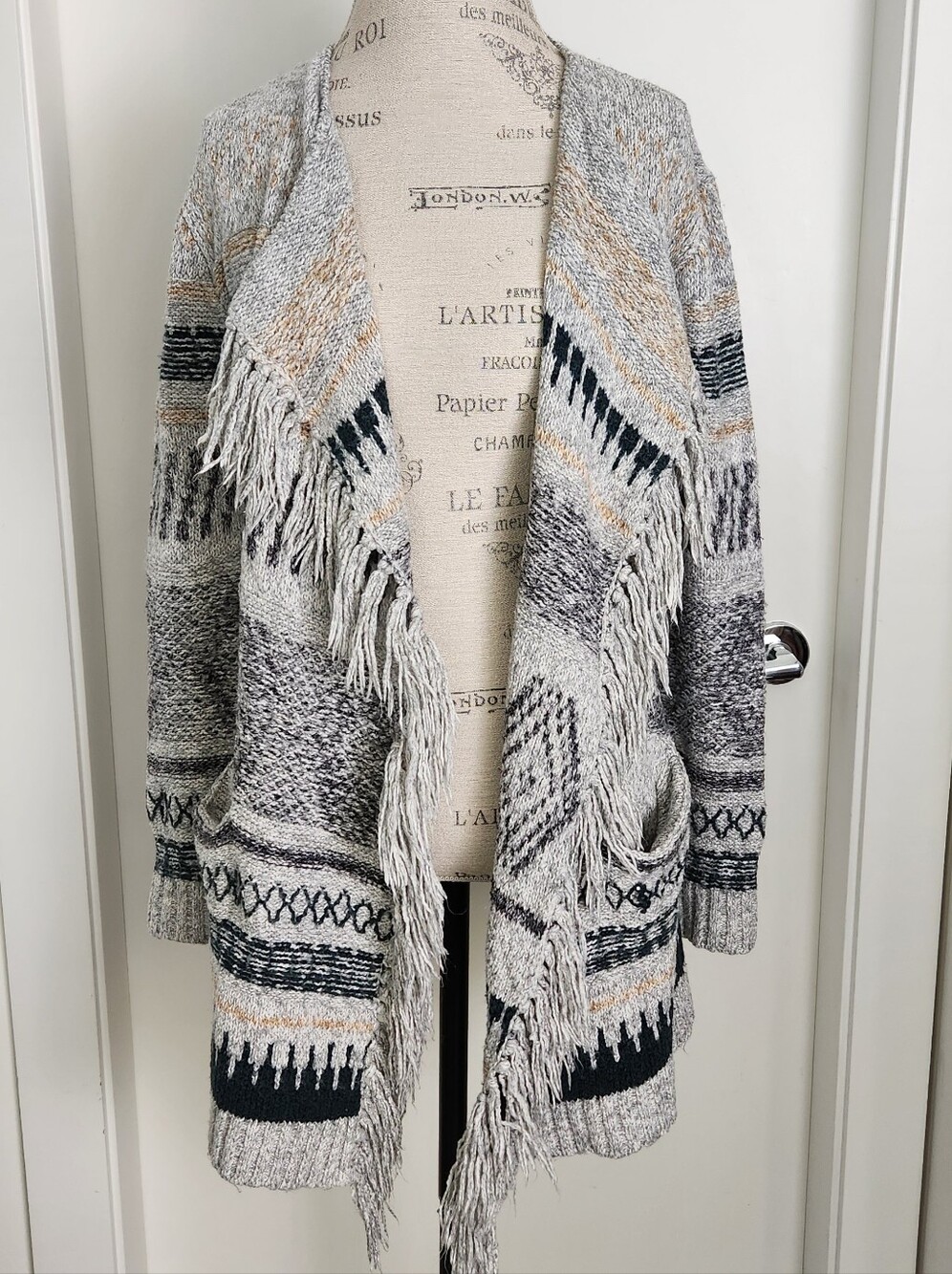 SouthWest Fringe Knit Cardigan